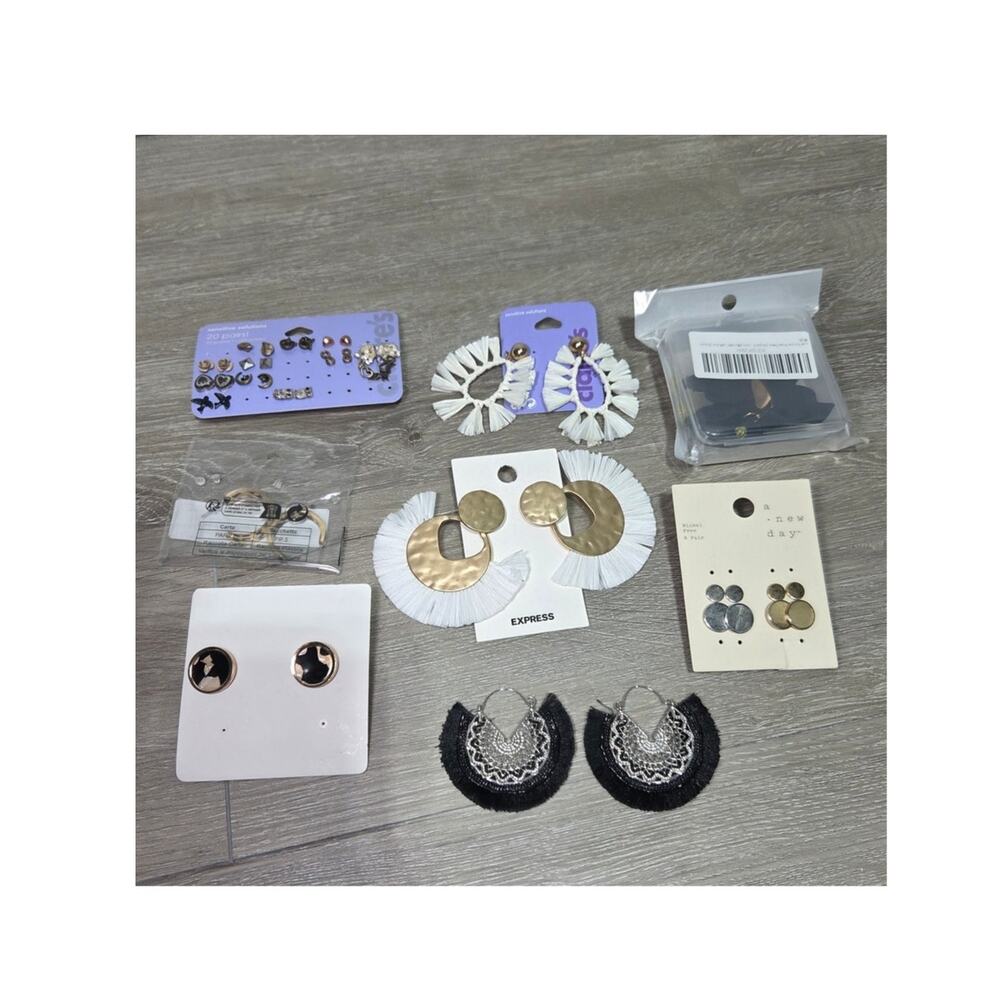 Lot of 20 pairs of earrings Indie Boho